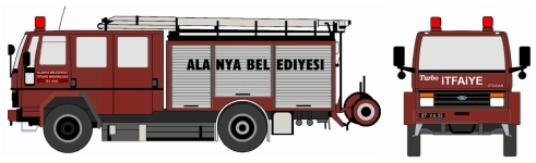 Loewe 4103 - H0 - Ford Cargo 1320 LF16 Feuerwehr Alanya